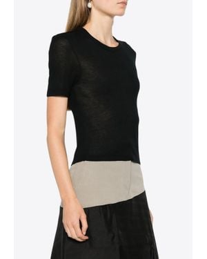 Halfboy Baby Ribbed T-Shirt - Black