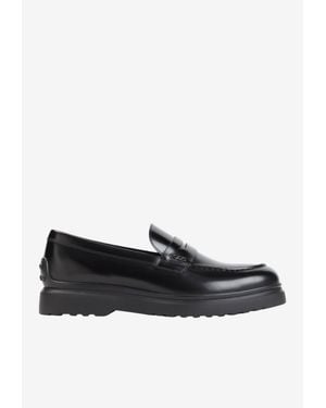 Tod's Leather Classic Penny Loafers - Black