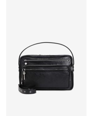 Acne Studios Camero Leather Shoulder Bag - Black
