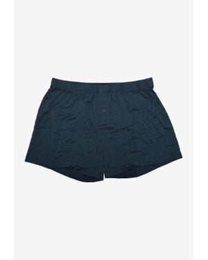 Hanro Classic Sporty Boxer Shorts - Blue