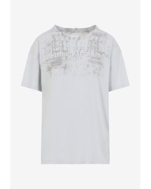 Maison Margiela Numbers Print T-Shirt - White