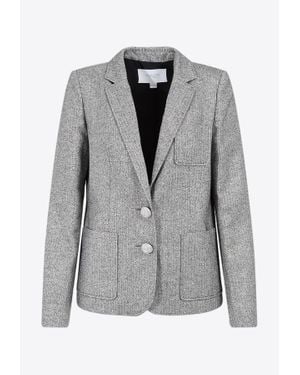 Giambattista Valli Single-Breasted Blazer - Grey