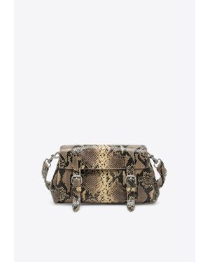 Dries Van Noten Matt Python Medium Tote Bag in Metallic | Lyst