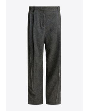 KHAITE August Wool Pants - Gray