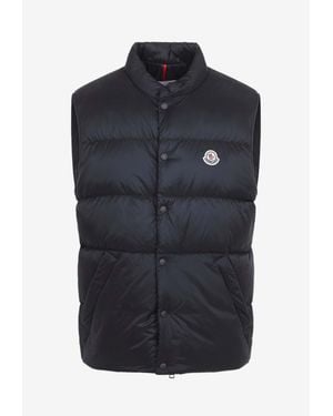 Moncler Tuquerouye Quilted Down Vest - Blue