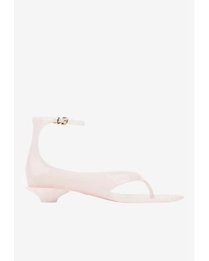 Chloé Signature Jelly Sandals - Natural