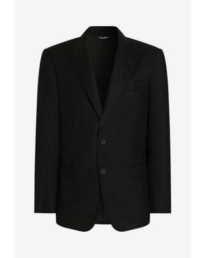 Dolce & Gabbana Martini Light Single-Breasted Jacket - Black