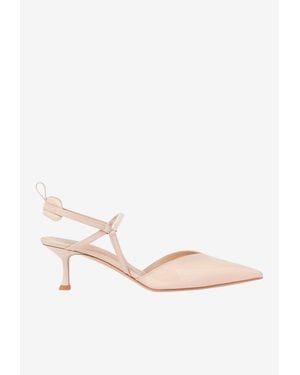 Fendi Very Colibrì 55 Slingback - Natural