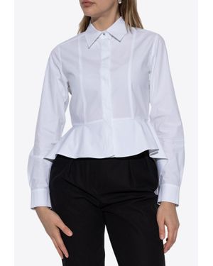 Max Mara Gamma Asymmetric Button-Up Shirt - White