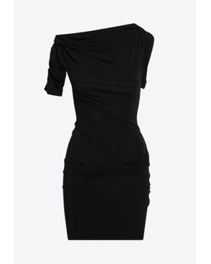 【送料&関税込】Jacquemus Asymmetrical Draped Dress White 'Abanada' asymmetric dress Jacquemus - Womens Dress