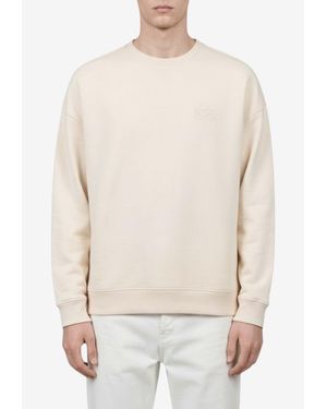 Loewe Anagram Embroidered Sweatshirt - White