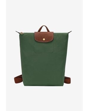 Longchamp Medium Le Pliage Original Backpack - Green