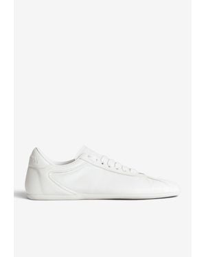 Dolce & Gabbana Ballet Low-Top Leather Sneakers - White