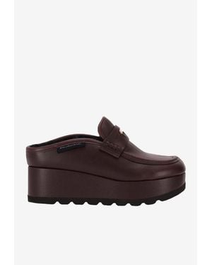 Stella McCartney Elyse Alter Mat Platform Mules - Brown