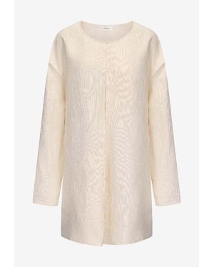 Ruohan Lamu Long-Sleeved Top - Natural