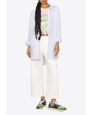 Ralph Lauren Cropped Wide-Leg Pants - White