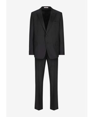 Valentino Single-Breasted Suit - Black