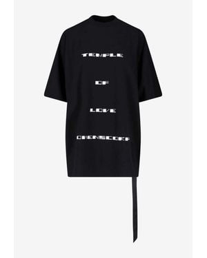Rick Owens Tommy Temple Of Love T-Shirt - Black