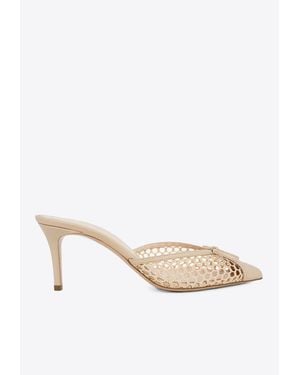 Andrea Wazen Kris 75 Net Mules - Natural
