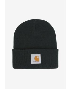 Carhartt Short Watch Ribbed Beanie - Black