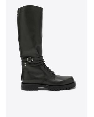 DURAZZI MILANO High Combat Boots - Black