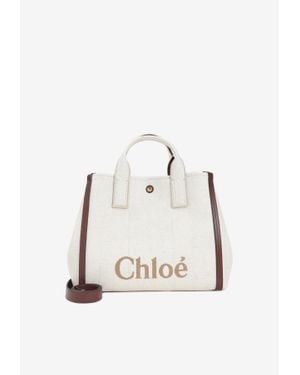 Chloé Carry Shoulder Bag - Natural