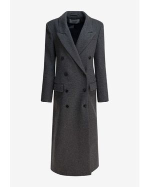 IVY & OAK Colleen Double-Breasted Wool Coat - Black