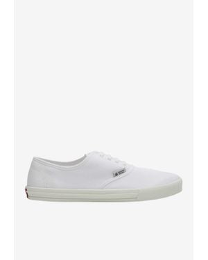 Prada Canvas Drill Trainers - White