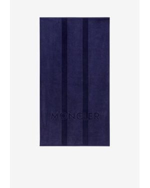 Moncler Logo Jacquard Beach Towel - Blue