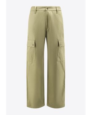 Burberry Wide-Leg Cargo Pants - Green