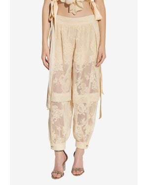 Zimmermann Hypnotic Lace Harem Pants - Natural
