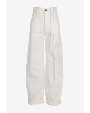 Ann Demeulemeester Claire Wide-Leg Jeans - White