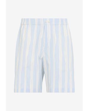 Jacquemus Calecon Striped Boxer Shorts - White