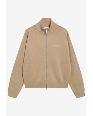 Carhartt Zip-Up Knit Cardigan - Natural
