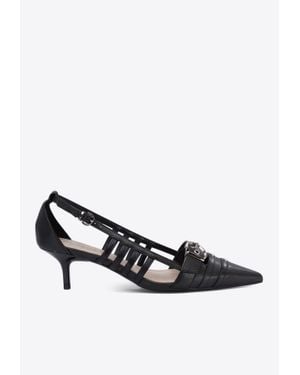 Pinko Gloria 50 Nappa Leather Pumps - White