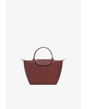 Longchamp Small Le Pliage One Canvas Tote Bag - Red