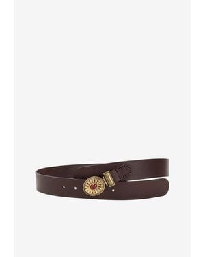 Etro Classic Leather Belt - White