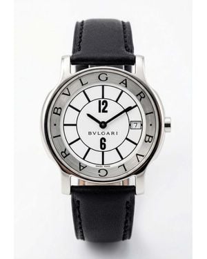 BVLGARI Solotempo 35Mm Stainless Steel Watch - Gray