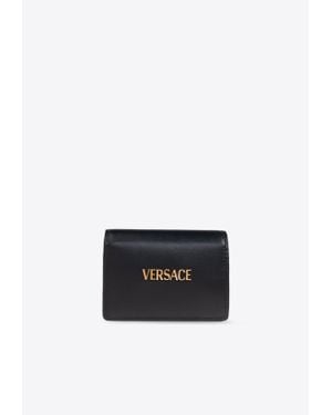 Versace Logo Tag Bi-Fold Wallet - White