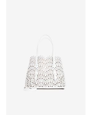 Alaïa Mina 25 Vienne Tote Bag - White