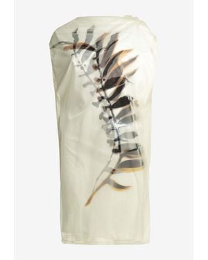 Sportmax Mela Layered Mini Jersey Dress - Natural