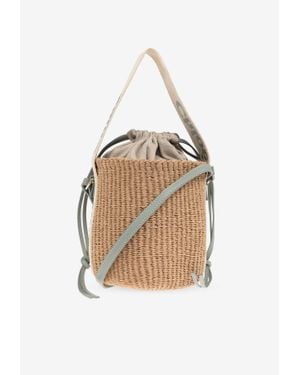 Chloé Small Woody Basket Bag - White