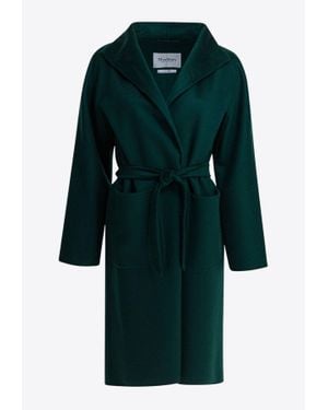 Max Mara Lilia Cashmere Midi Coat - Green
