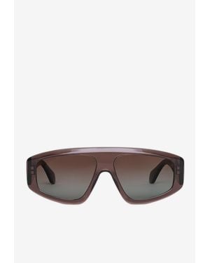 Alaïa Aviator Shield Sunglasses - Gray