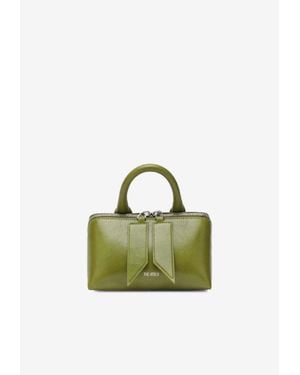The Attico Mini Friday Leather Top Handle Bag - Green