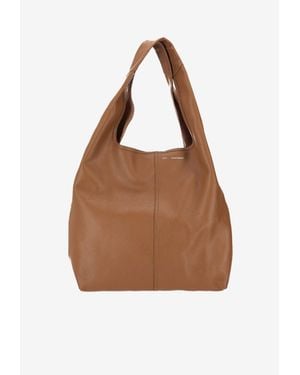 Ami Paris Etienne Supple Leather Hobo Bag - Brown