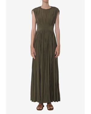Zimmermann Luna Column Maxi Dress - Green