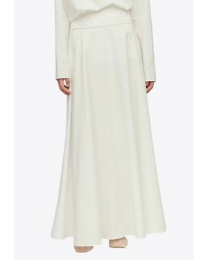 Ruohan Homa Wool And Cashmere Maxi Skirt - White