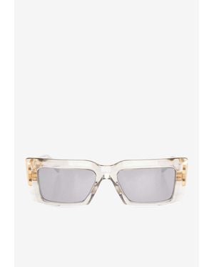 Balmain Imperial Square Sunglasses - White
