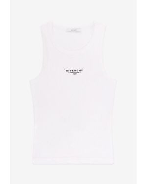 Givenchy Logo Print Tank Top - White